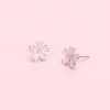 s925 plata esterlina aguja perla amor gato pendientes mujeres pequeño y simple earpieces dulce y lindo pendiente gota esmalte al por mayor marea Specification image